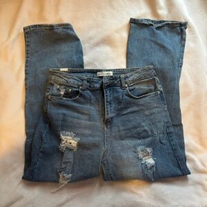 Almost Famous Light Blue Distressed Denim